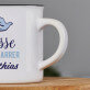 Tasse vom pfarrer - Keramikbecher mit schwarzem Rand
