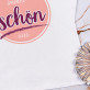 Die Schöne sieht immer schön aus - T-Shirt mit Aufdruck für Damen