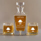 Last Gentleman - Whiskykaraffe und Whiskygläser - Set mit Gravur Last Gentleman - Whiskykaraffe und Whiskygläser - Set mit Gravur