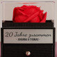 Jahre zusammen - Ewige Rose in einer Schachtel