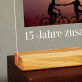 Jahre zusammen - Druck auf Acrylglas