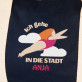 Ich gehe in die stadt - Dunkelblaue Sporttasche