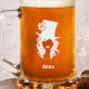 Leprechaun Frau - Personalisierter Bierkrug