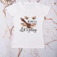 Let`s play - T-Shirt mit Aufdruck für Damen