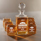 Limited Edition - Whiskykaraffe und Whiskygläser - Set mit Gravur