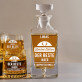 Limited Edition - Whiskykaraffe und Whiskygläser - Set mit Gravur