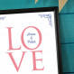 Love together - Kunstdruck mit Rahmen