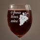 Love wine - Weinglas mit Gravur