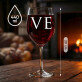 LOVE - Weinkaraffe und zwei Weingläser - Set mit Gravur