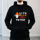 Let’s rock ’n’ roll - Schwarzer Kapuzenpullover für Herren