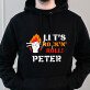 Let’s rock ’n’ roll - Schwarzer Kapuzenpullover für Herren