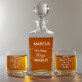 Magic Whisky - Whiskykaraffe und Whiskygläser - Set mit Gravur