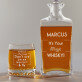Magic Whisky - Whiskykaraffe und Whiskygläser - Set mit Gravur