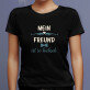 Mein freund ist so hübsch - Schwarzes T-Shirt für Damen