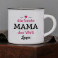 Mama - Keramikbecher mit schwarzem Rand