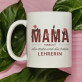 Die erste und die beste Lehrerin - personalisierte Tasse
