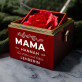 Mama ist die erste und beste lehrerin - Schmuckkästchen mit einer Rose