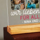 Mama wir lieben dich für alles - Druck auf Acrylglas