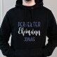 Perfekter ehemann - Schwarzer Kapuzenpullover für Herren