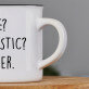 Me sarcastic - Keramikbecher mit schwarzem Rand