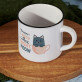 Right meow - Keramikbecher mit schwarzem Rand