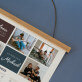Liebe Collage - Poster-Kalender mit Holzleisten