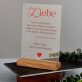 Liebe Zitat - Druck auf Acrylglas