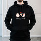Love namen - Schwarzer Kapuzenpullover für Herren