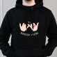 Love namen - Schwarzer Kapuzenpullover für Herren
