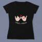Liebe namen - Schwarzes T-Shirt für Damen