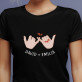 Liebe namen - Schwarzes T-Shirt für Damen
