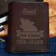 König der Jäger - Leder Portemonnaie für Herren