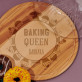 Baking Queen - Glasglocke mit Gravur