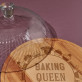 Baking Queen - Glasglocke mit Gravur