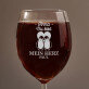 mein herz - Weinglas mit Gravur