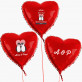 Mein Herz - Set mit Heliumballons - Herzen
