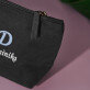 Namensmonogramm - Dunkelblaue Kosmetiktasche