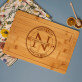 Monogramm - Schneidebrett mit Gravur