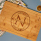 Monogramm - Schneidebrett mit Gravur
