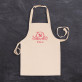 Monogramm Mädchen - Kochschürze für Kinder