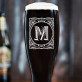 Monogramm - Bierglas mit Gravur