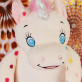 Monogramm Name - Großes Maskottchen Einhorn