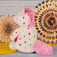 Monogramm Name - Großes Maskottchen Einhorn