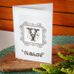 Monogramm Name - Glückwunschkarte