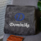 Monogramm name - Decke mit Stickerei