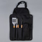 Monogramm name - Grillbesteck mit Grillschürze