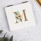 Monogramm Blumen - Taschenspiegel