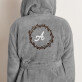 Monogramm - Bademantel mit Kapuze