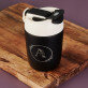 Monogramm im Kreis Blumen - Thermobecher 360 ml