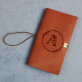 Monogramm im Kreis Blumen - Retro-Notizbuch